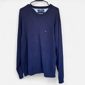 Tommy hilfiger navy crewneck sweater